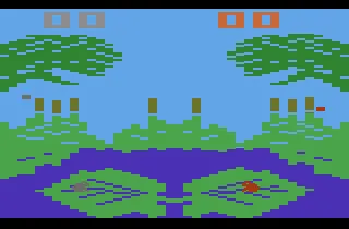 Frog Bog gameplay screenshot on 2600