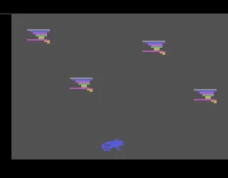 Frog Demo gameplay screenshot on 2600