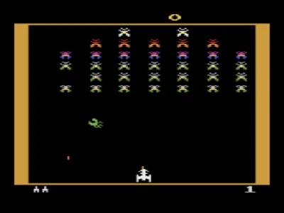 Galaxian gameplay screenshot on 2600