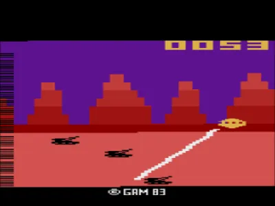 Gamma-Attack gameplay screenshot on 2600
