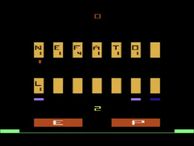Glib: Video Word Game gameplay screenshot on 2600