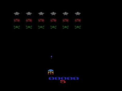 Gorf gameplay screenshot on 2600