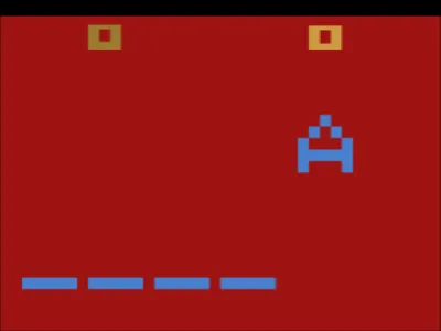 Hangman ~ Spelling gameplay screenshot on 2600