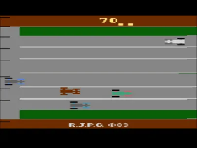 Hell Driver gameplay screenshot on 2600
