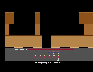 H.E.R.O. gameplay screenshot on 2600