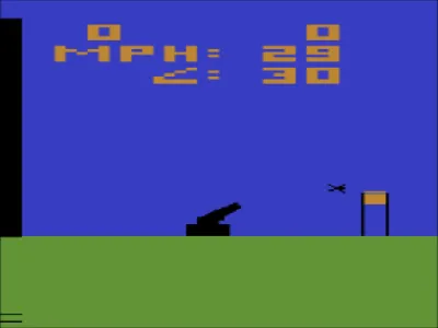 Human Cannonball ~ Cannon Man gameplay screenshot on 2600