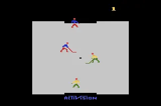 Ice Hockey gameplay screenshot on 2600