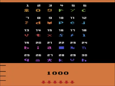 IQ 180 gameplay screenshot on 2600