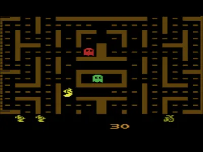 Jr. Pac-Man gameplay screenshot on 2600