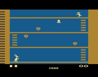 Kangaroo gameplay screenshot on 2600