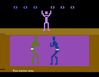 Karate gameplay screenshot on 2600