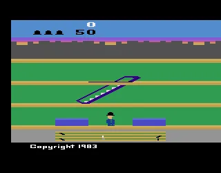 Keystone Kapers gameplay screenshot on 2600