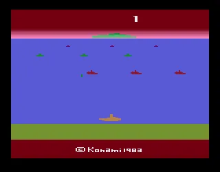 Marine Wars gameplay screenshot on 2600
