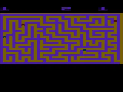 Maze Craze: A Game of Cops 'n Robbers ~ Maze Mania: A Game of Cops 'n Robbers gameplay screenshot on 2600