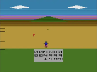 Motocross Racer gameplay screenshot on 2600