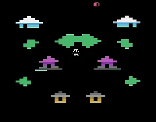 Panda Chase gameplay screenshot on 2600