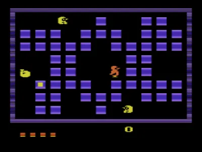 Pengo gameplay screenshot on 2600