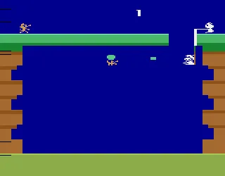 Pooyan gameplay screenshot on 2600
