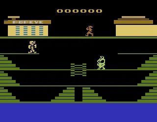 Popeye gameplay screenshot on 2600
