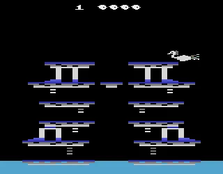 Roc'n Rope gameplay screenshot on 2600
