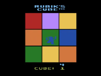 Rubik's Cube gameplay screenshot on 2600