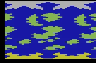 Sea Battle gameplay screenshot on 2600