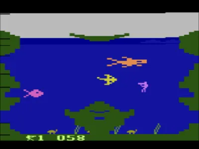 Sea Hunt ~ Scuba Diver gameplay screenshot on 2600
