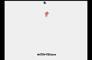 Skiing gameplay screenshot on 2600