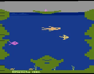 Skindiver gameplay screenshot on 2600