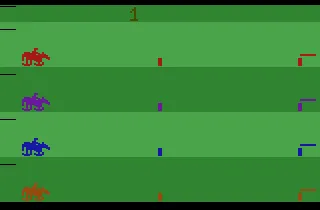 Steeplechase gameplay screenshot on 2600
