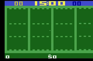Super Challenge Football gameplay screenshot on 2600