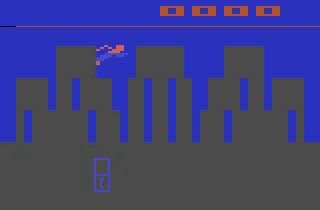 Superman gameplay screenshot on 2600