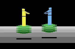 Swordfight gameplay screenshot on 2600