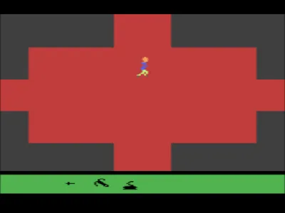 Swordquest: Earthworld gameplay screenshot on 2600