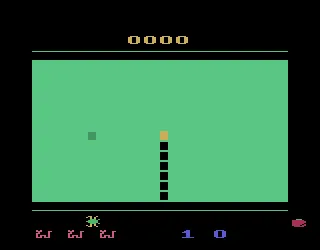 Tapeworm gameplay screenshot on 2600