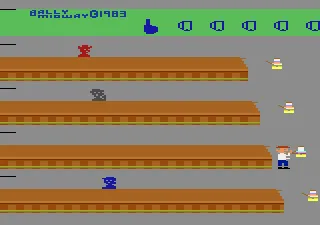 Tapper gameplay screenshot on 2600