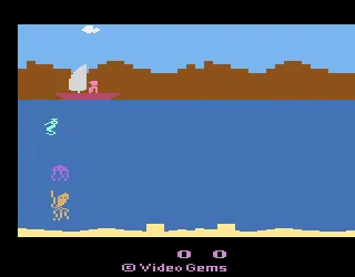 Treasure Below gameplay screenshot on 2600