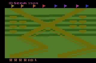 Up'n Down gameplay screenshot on 2600