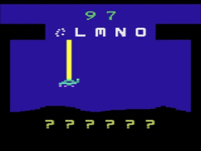 Word Zapper gameplay screenshot on 2600