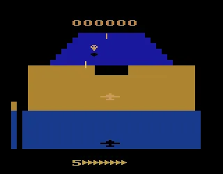 Zaxxon gameplay screenshot on 2600