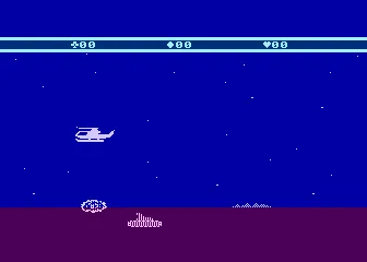 Choplifter gameplay screenshot on 5200