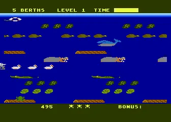 Frogger II: ThreeeDeep! gameplay screenshot on 5200