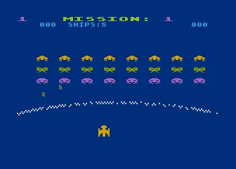 Gorf gameplay screenshot on 5200