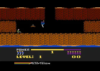 H.E.R.O. gameplay screenshot on 5200