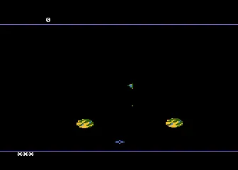Meteorites gameplay screenshot on 5200