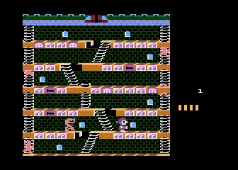 Mr. Do's Castle gameplay screenshot on 5200