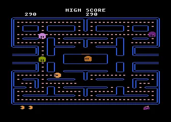 Pac-Man gameplay screenshot on 5200