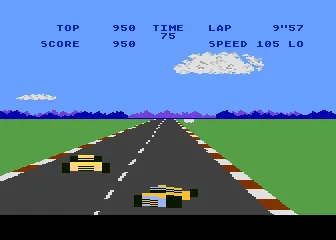 Pole Position gameplay screenshot on 5200