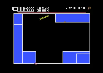 Qix gameplay screenshot on 5200