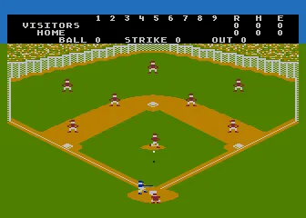 RealSports Baseball gameplay screenshot on 5200